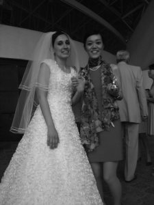 コロンビア大学院でともに過ごした友人Katia Herrea Sosaと 彼女の結婚式でメキシコシティに行きました。彼女のドレスは 私が結婚した時に着ていたものをリメイクしたもの